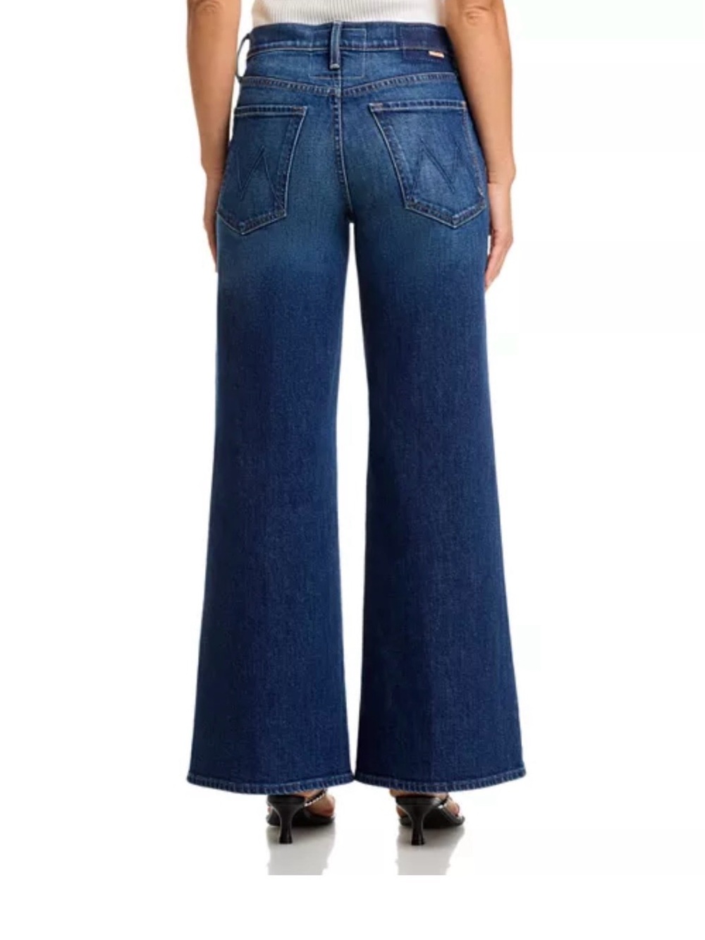 MOTHER Lil Tomcat Roller Skimp Wide leg Jeans in Perfectly Imperfect Wash - Picture 3 of 6